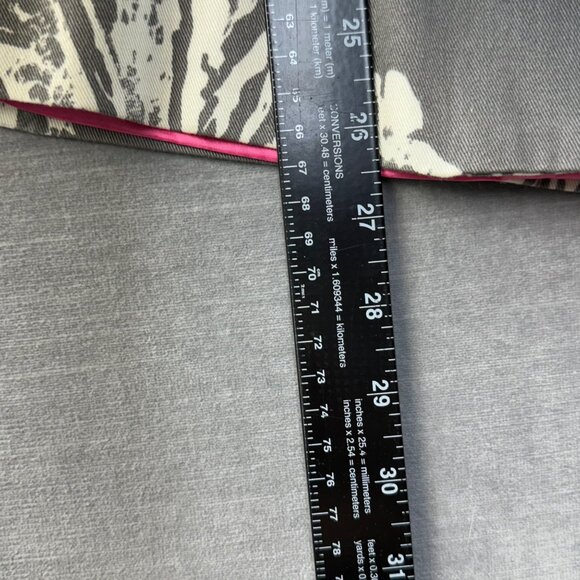 3 Sisters Women Gray Off White Floral‎ Pink Large Button Closure Jacket Sz Small - Picture 6 of 9